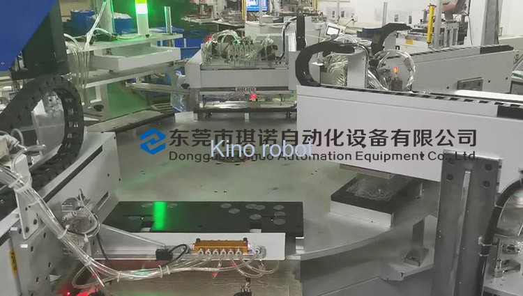 鍵盤膜六工位轉(zhuǎn)盤檢測機自動上下料